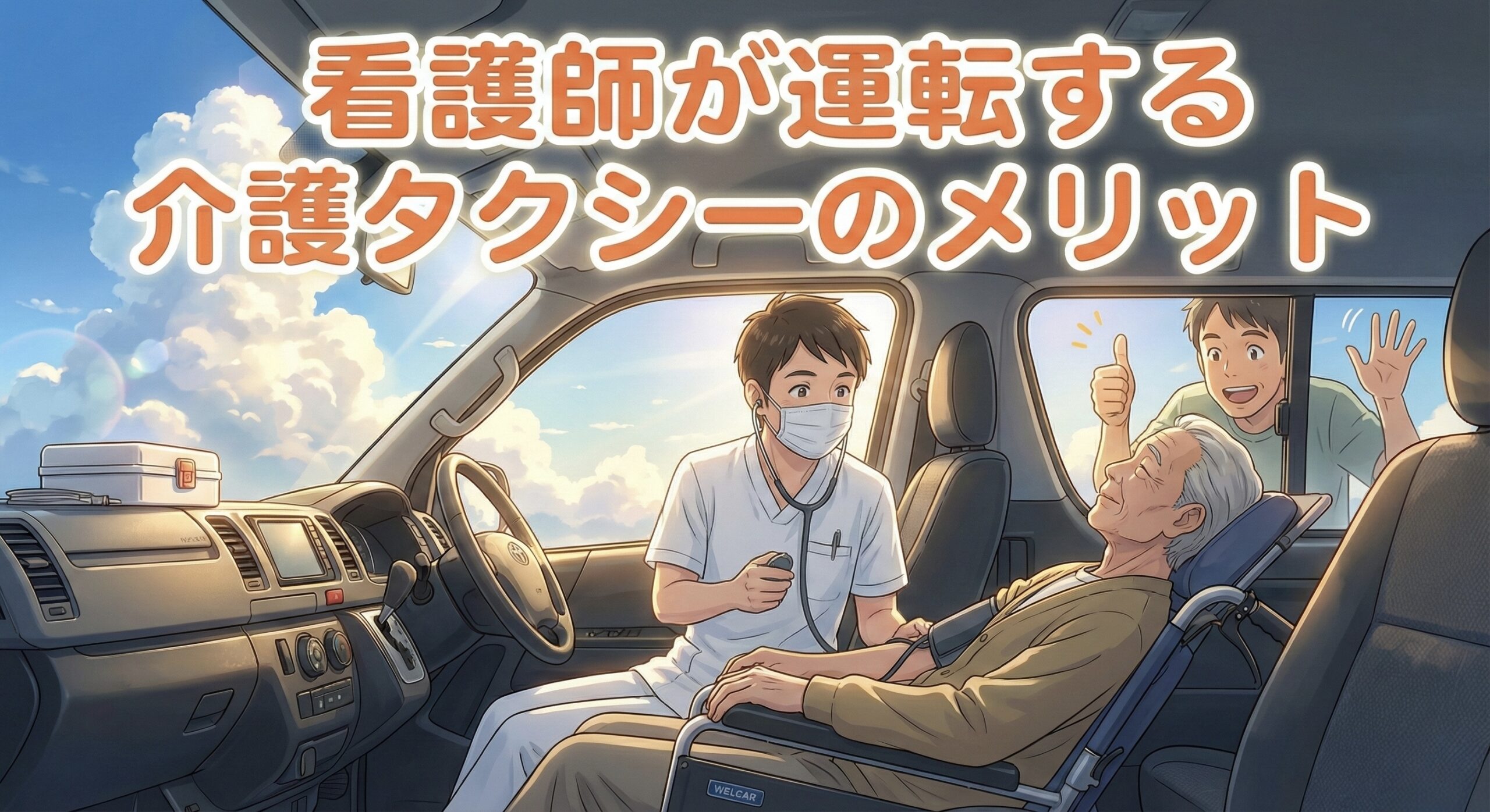 看護師が運転する介護・福祉タクシーのメリット。福祉笑-SHOW-
